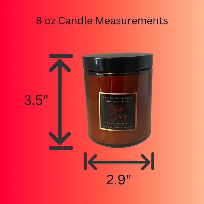 Black Cherry Traditional Candle - 8 oz