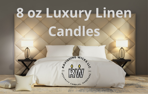 Luxury Linen Traditional Candle - 8 oz