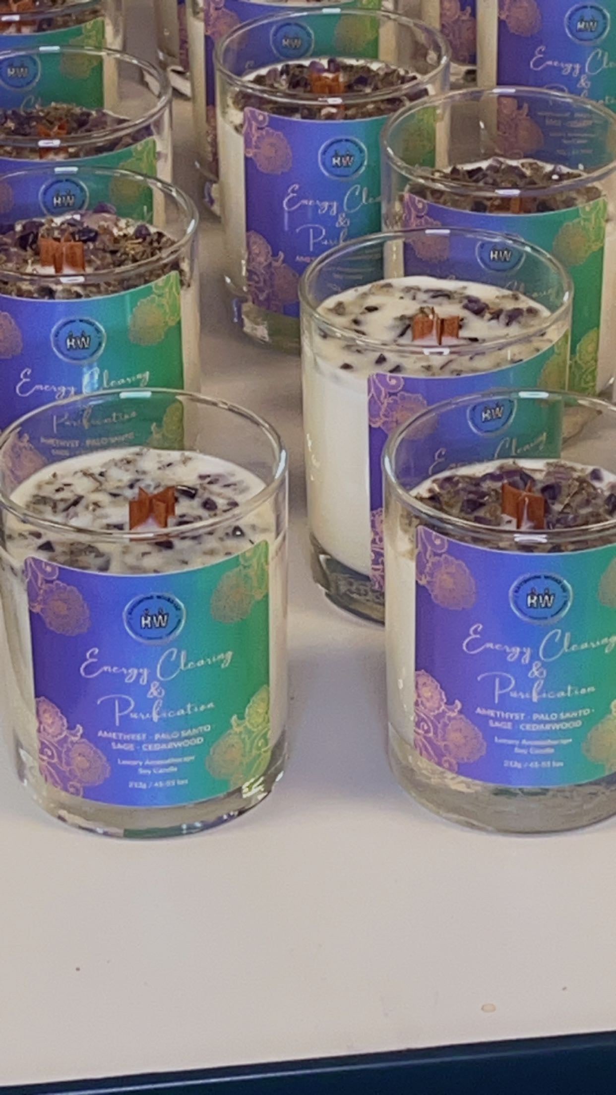 Energy Clearing & Purification Sage Smudging Intention Candle - 7.5 oz