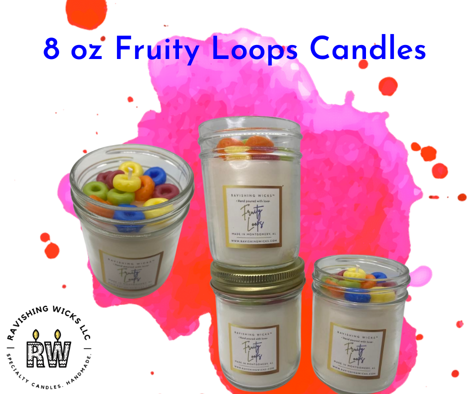 Fruity Loops Whipped Wax Candle - 8 oz