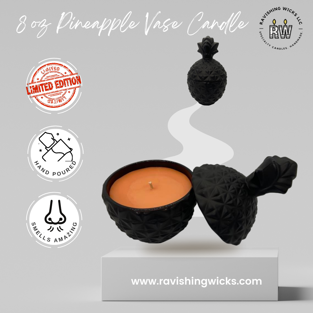 Pineapple Vase Candles - 7 oz