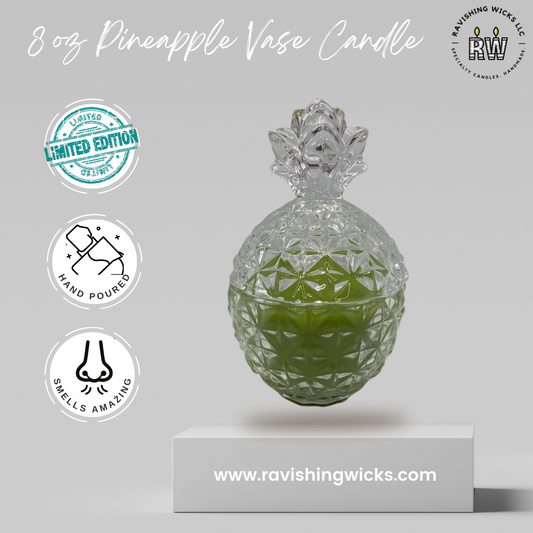 Pineapple Vase Candles - 7 oz