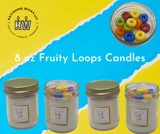 Fruity Loops Whipped Wax Candle - 8 oz