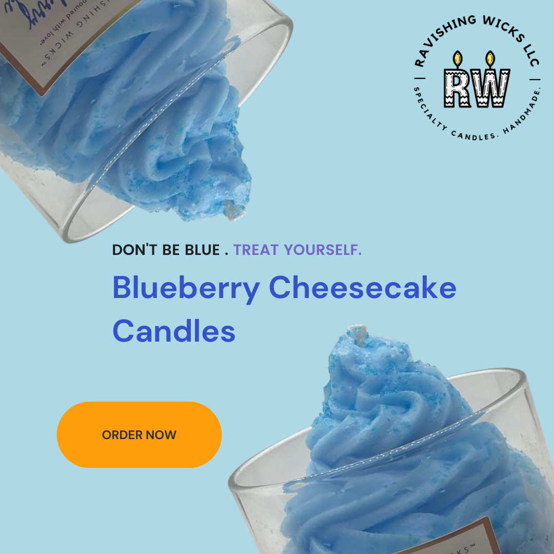 Blueberry Cheesecake Whipped Wax Candle - 11 oz
