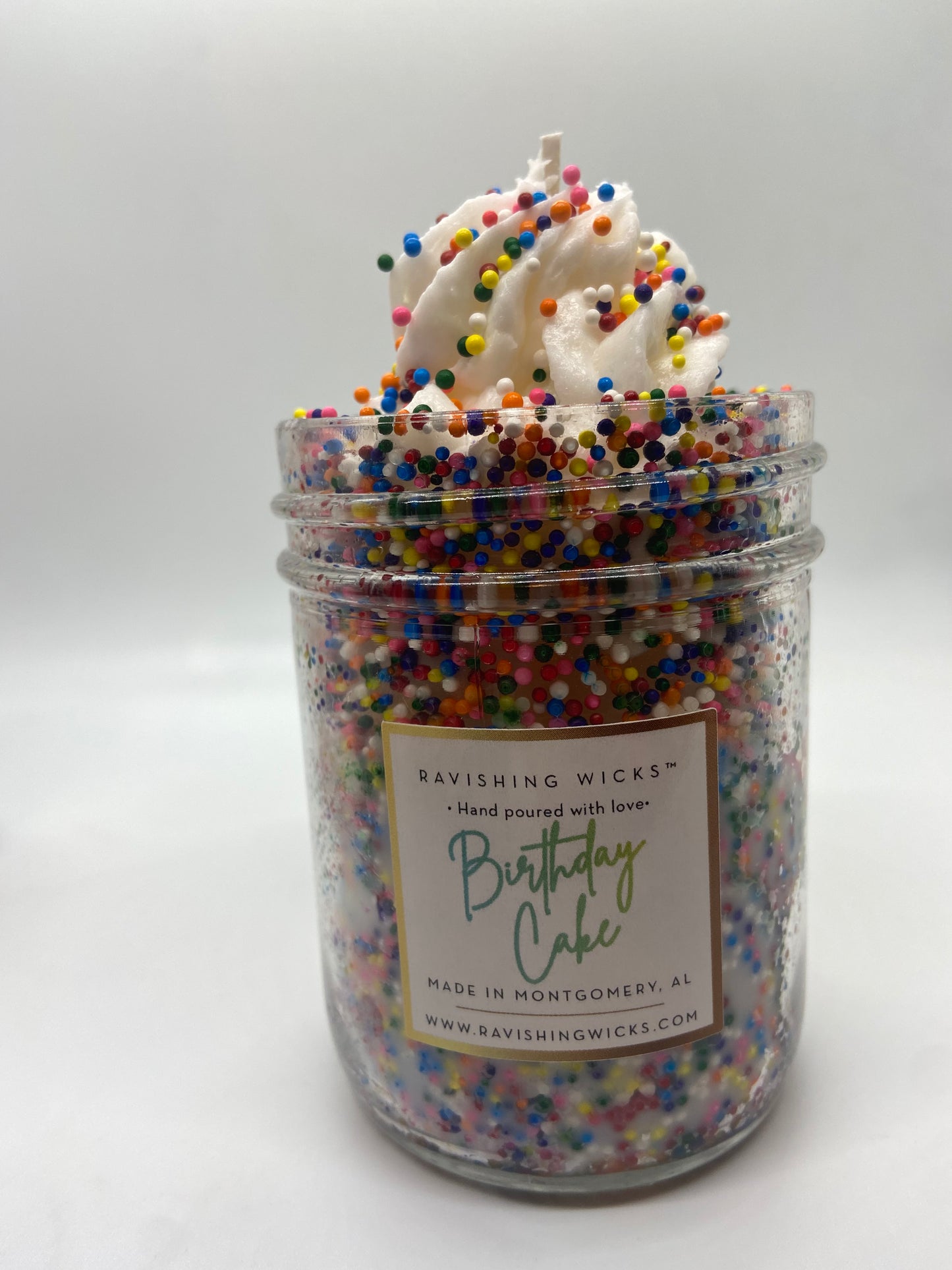 Birthday Cake Whipped Wax Candle - 8 oz